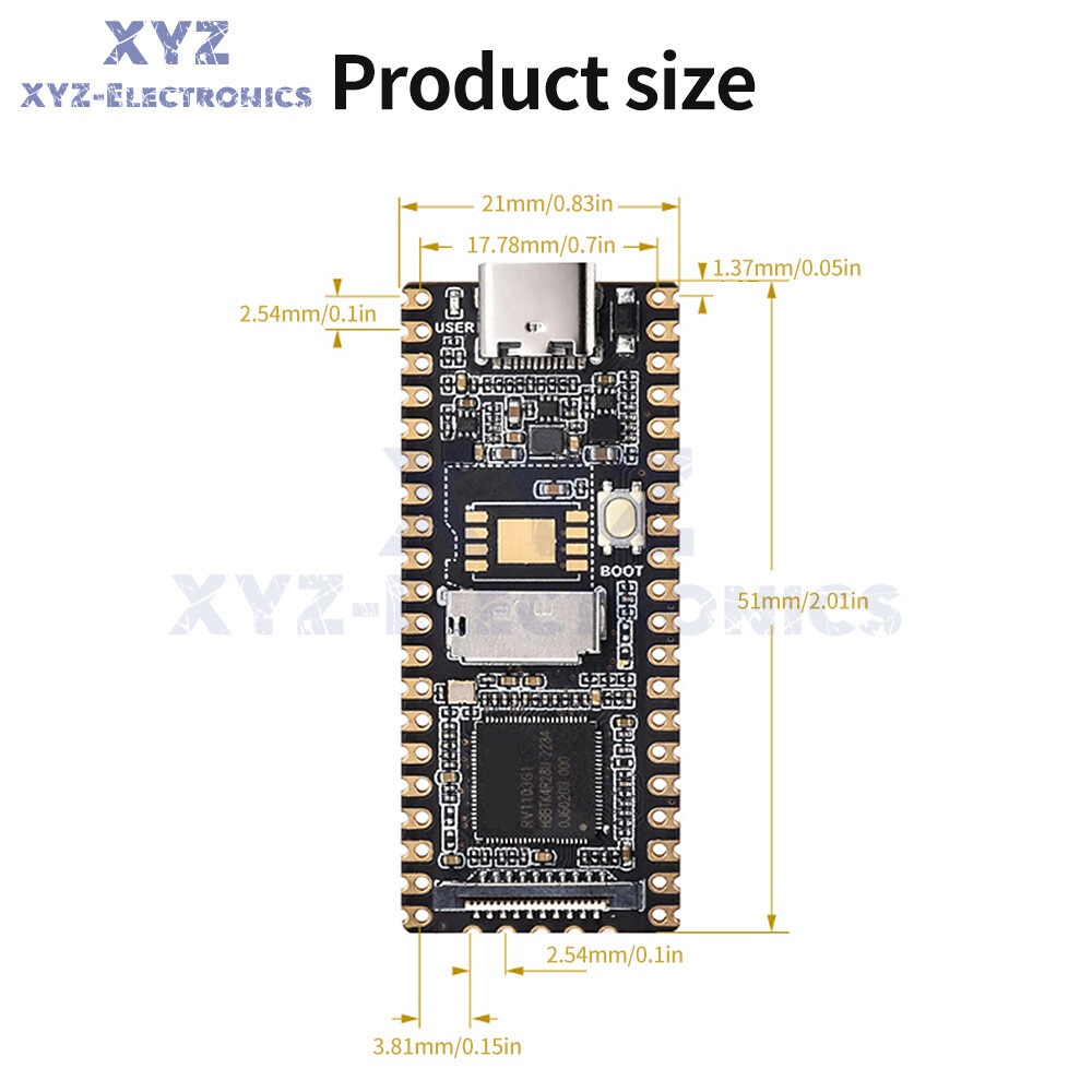Luckfox Pico RV1103 Linux AI Development Board ARM Cortex-A7 Processor 64MB DDR2
