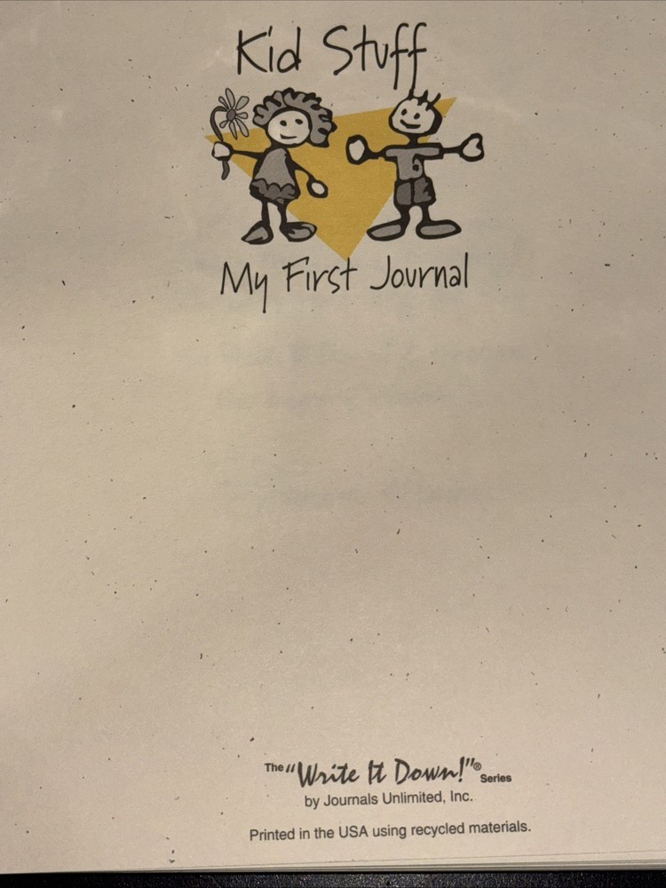 Kid Stuff: My First Journal New