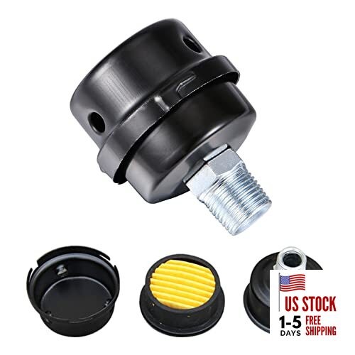 1/2" Thread Male Thread Diameter 20mm Air Compressor Silencer Filter, 1pcs 1/2"