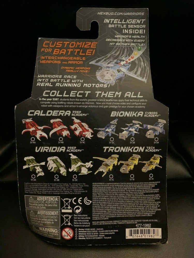 Hexbug Warriors Battling Robots Viridia S1-3A New