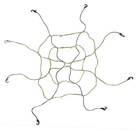 6141 Zip Net Adjustable Cargo Net, Black/Yellow