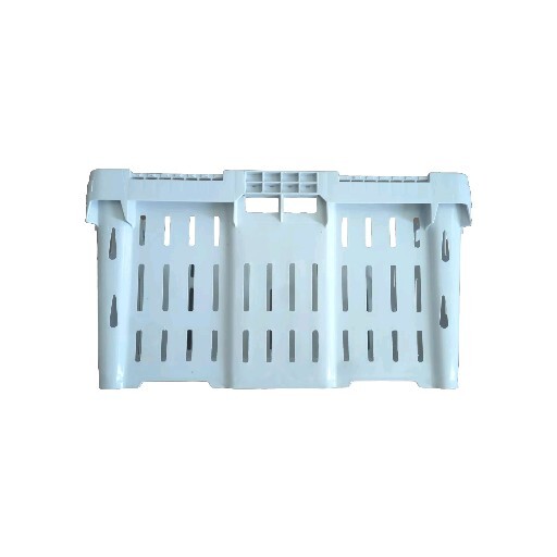 6 Pack Seafood Plastic Crab Crate / Lug With Lid