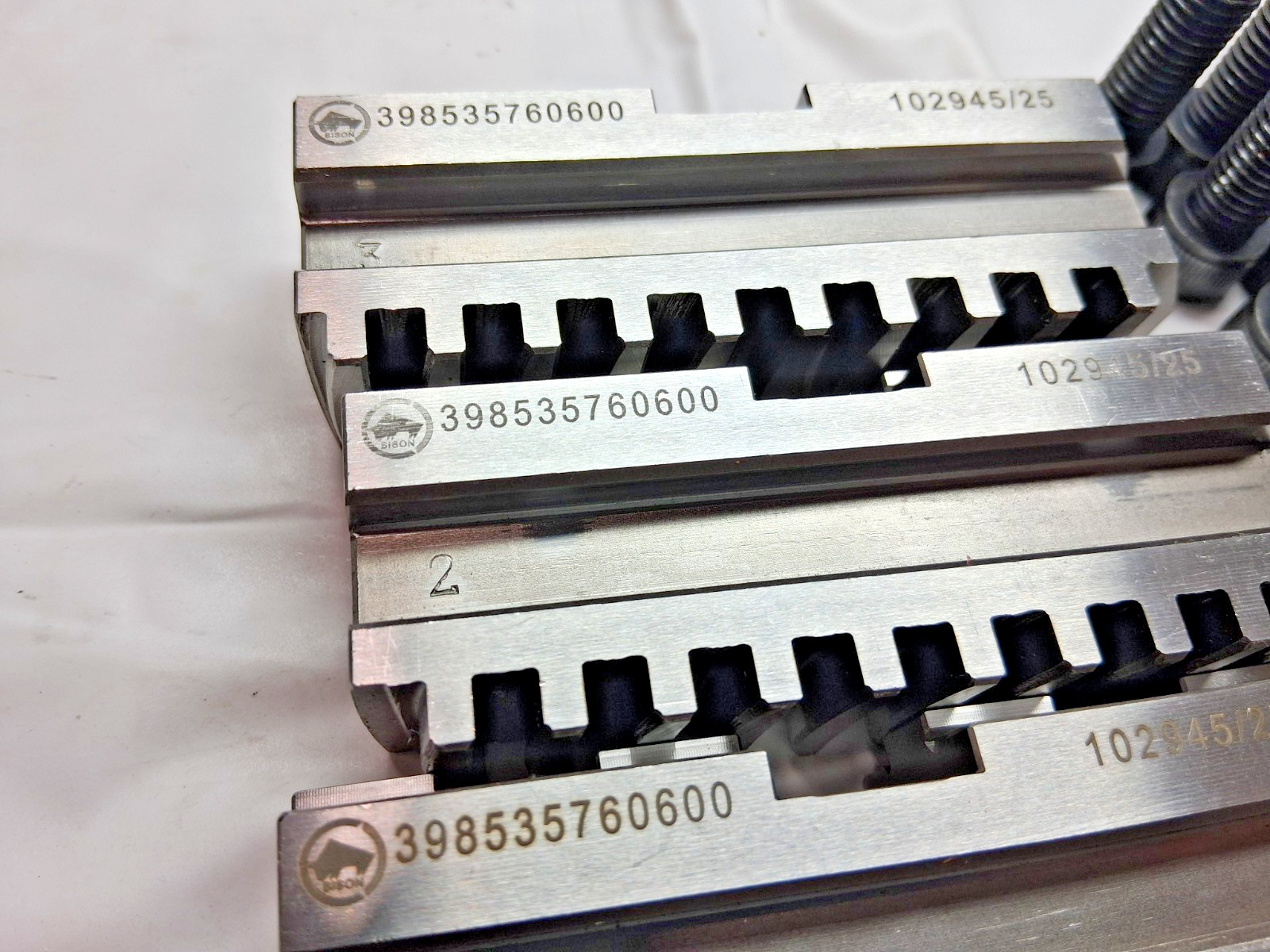 Bison Master Hard Lathe Chuck Jaw 3PC Set 7-885-312