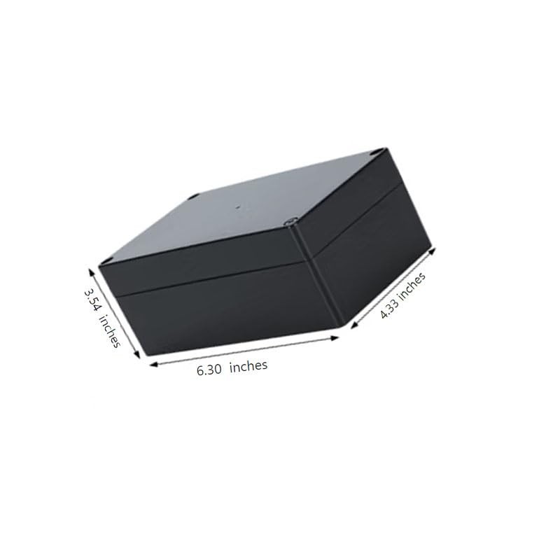 High-Quality Junction Box for Electronics - Durable ABS Construction, Black