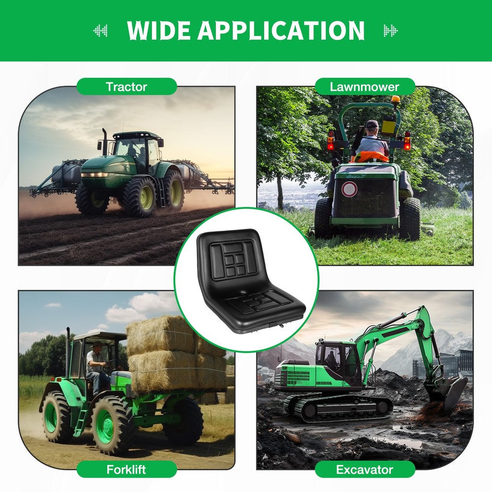 Universal Suspension Seat /DUMPER/DIGGER/ROLLER/TRACTOR/LOADER Low Back