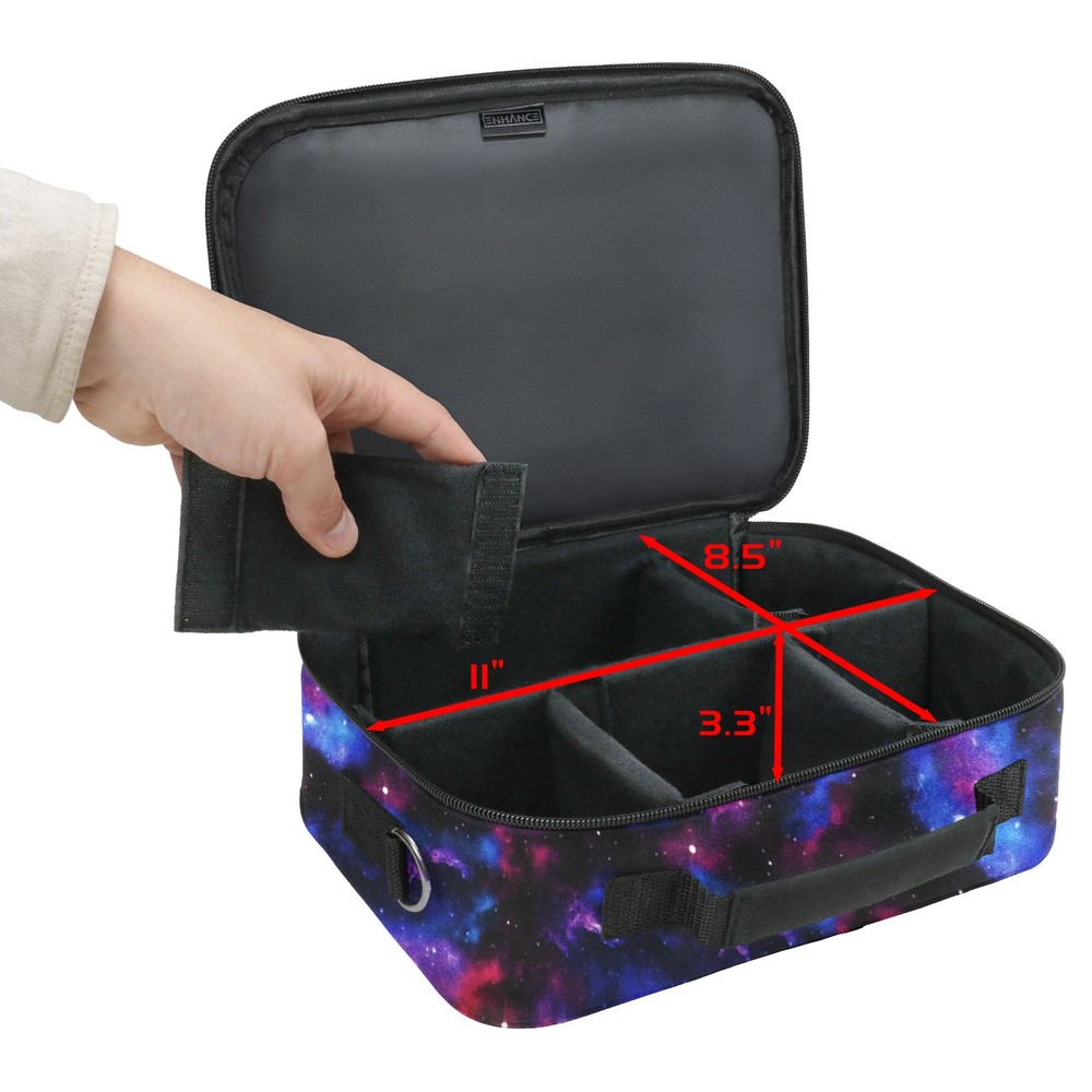 ENHANCE Designer Edition Compact MTG Bag with Customizable Interior (Galaxy)