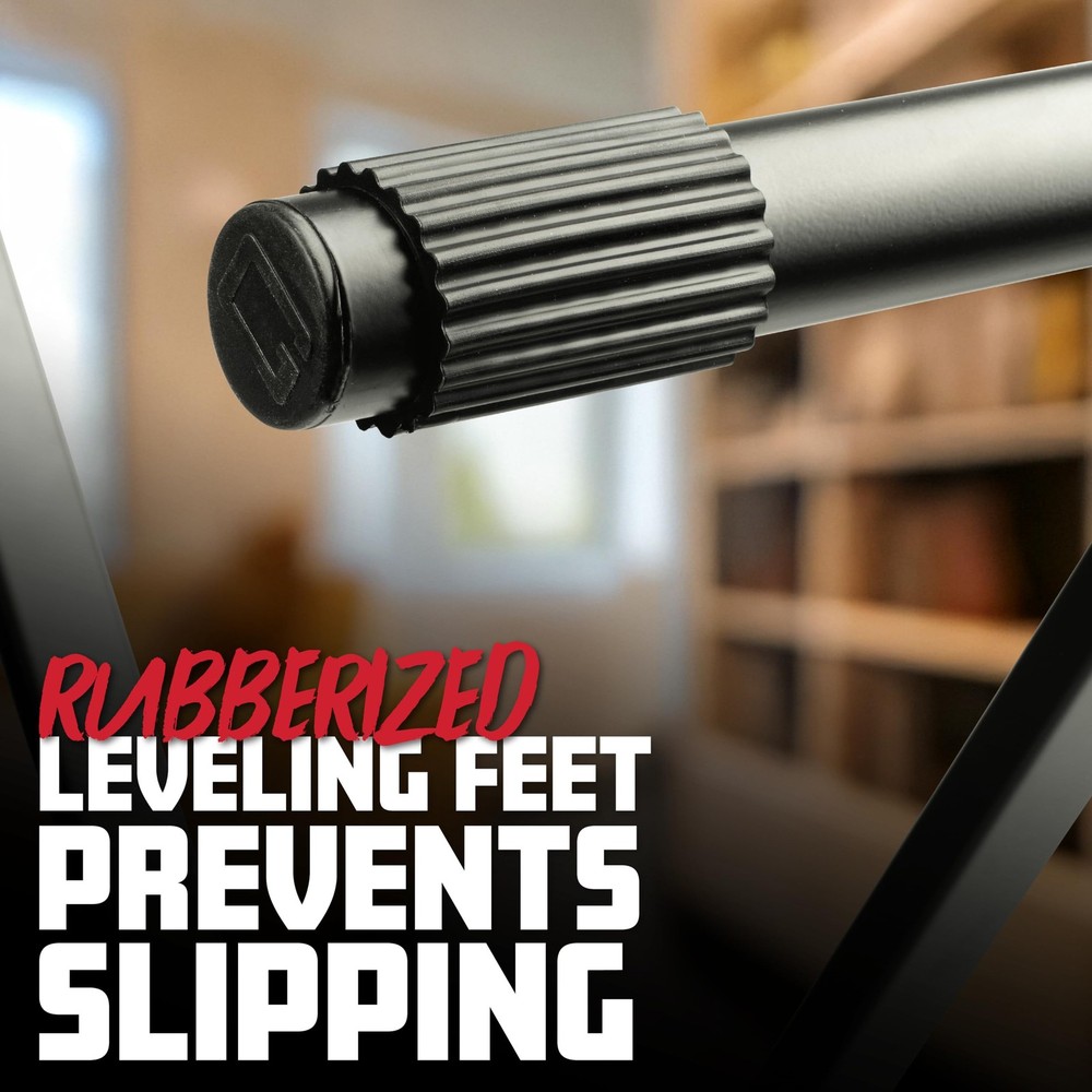 Adjustable Black X Style Keyboard Stand with Rubberized Feet for Stability