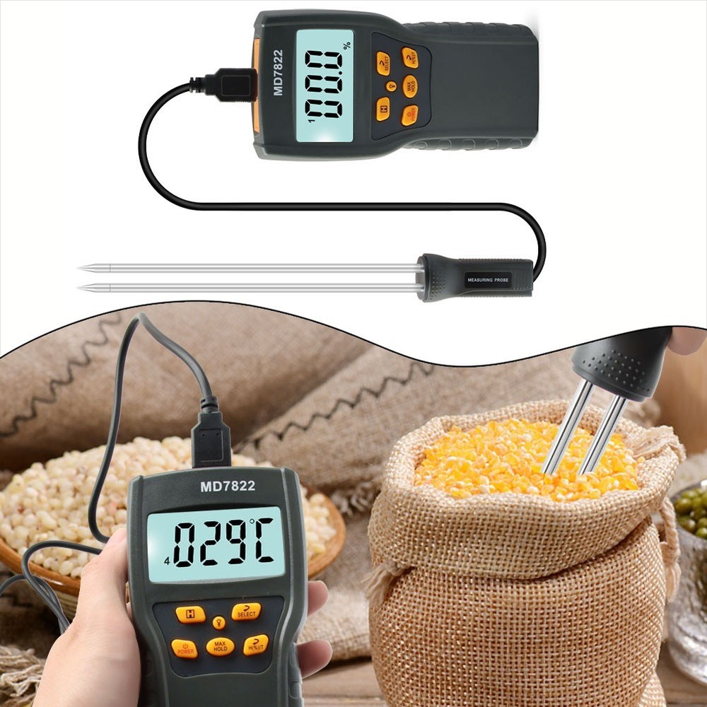 Reliable Digital Grain Moisture Meter with Automatic Temperature Compensation