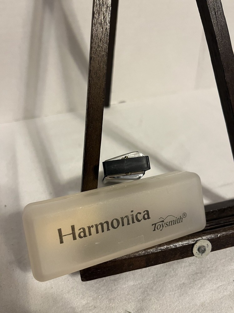 Toysmith Harmonica Item # 8071 Translucent Harmonica Clear Case Vintage