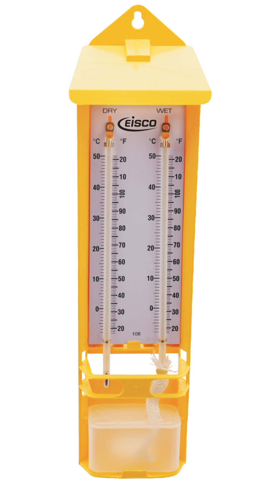 Wet-Dry Bulb Hygrometer, Wall Mounted Thermometers - Eisco Labs