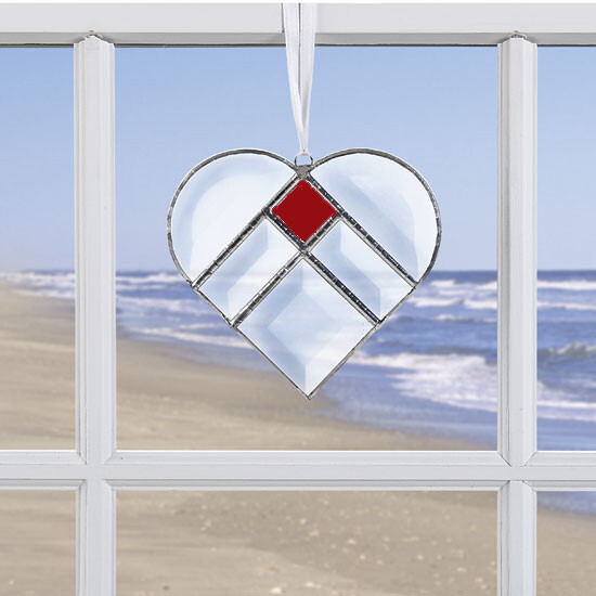 Crystal Heart Suncatcher