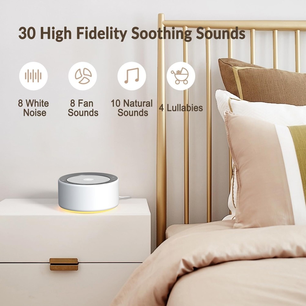 High-Fidelity Sound Machine with Timer & Customizable Equalizer for Relaxation