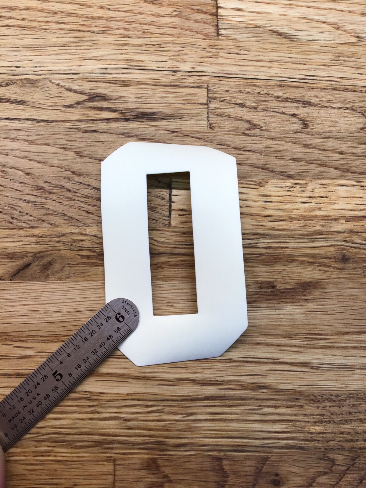 Firefighter / EMT Turnout Coat Reflective Iron-On Number “0” Lime Green D-6