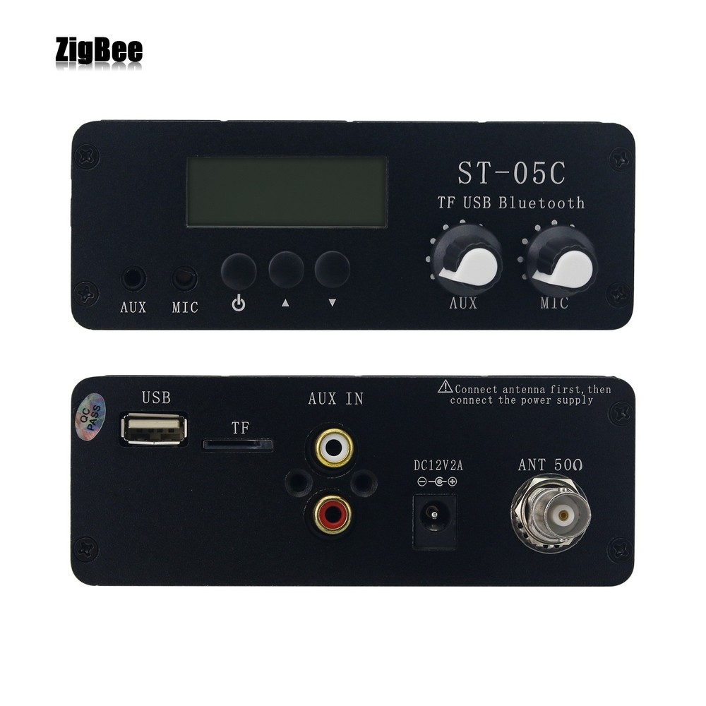 ST-05C 0.2W 77-108MHz Bluetooth USB TF Card Stereo FM Broadcast Transmitter
