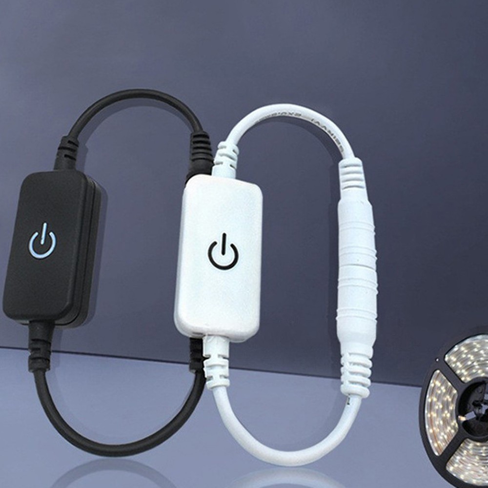 Inline Dimmer Switch for LED Light Strips with Capacitive Touch Control