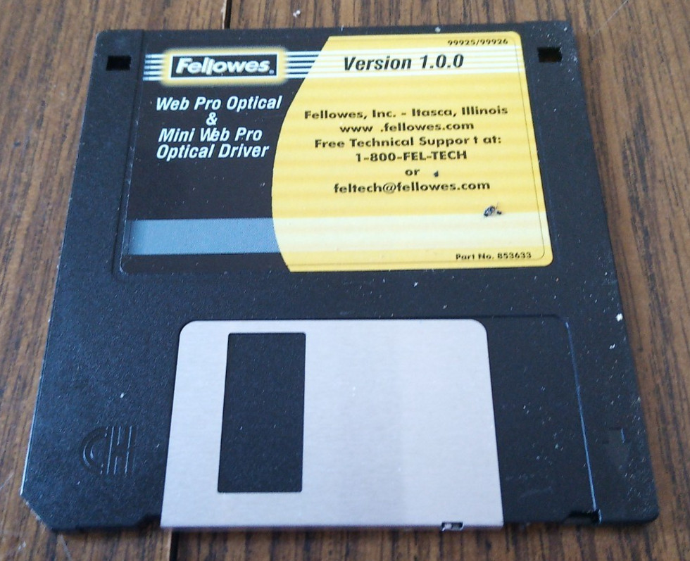 Fellowes Web Pro Optical & Mini Web Pro Optical Driver Version 1.0.0 For Windows