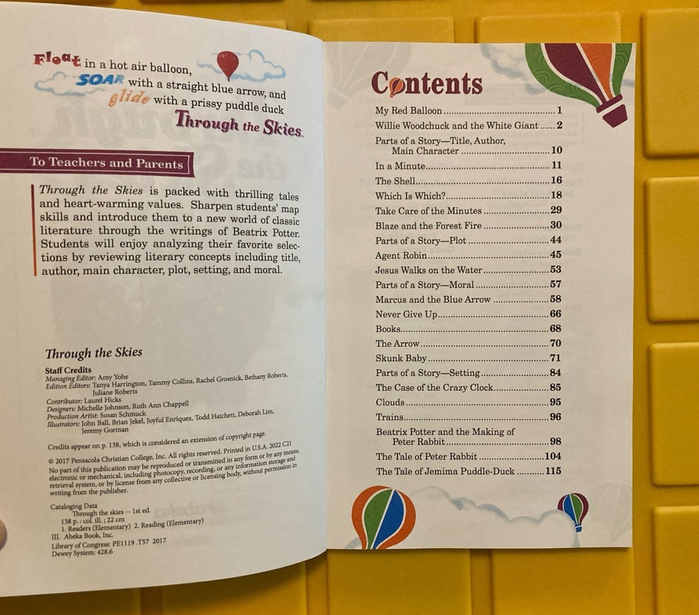 Abeka Through The Skies. Blank! Abeka Reading Program 2E. Second Grade.