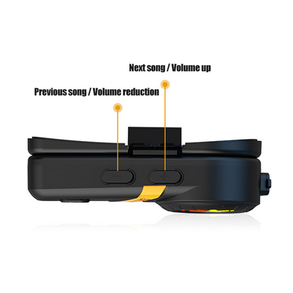 Bluetooth Wireless BT Helmet Intercom Headset TYPE-C Charging Fit For Motorcycle