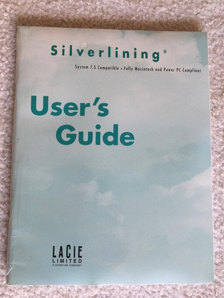 LaCIE SILVERLINING SCSI DISK DRIVE MANAGEMENT APPLICATION UTILITY SOFTWARE NEW
