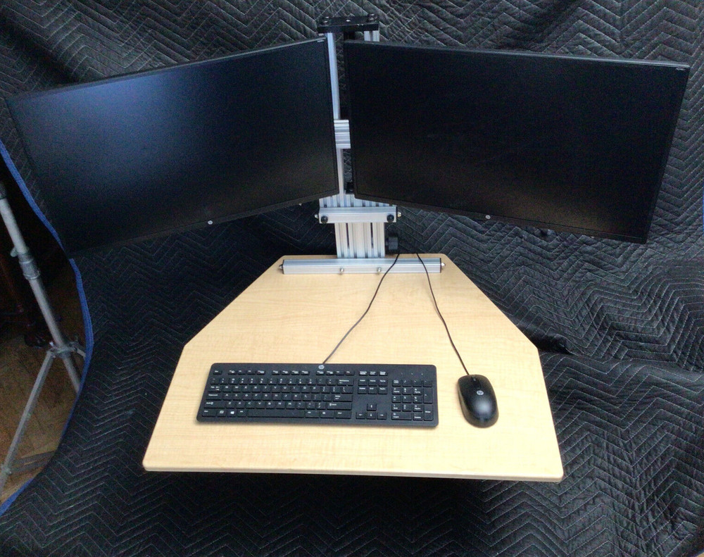 ERGO DESKTOP Kangaroo Elite Sit And Stand Workstation maple ED-KE-MAP-FA