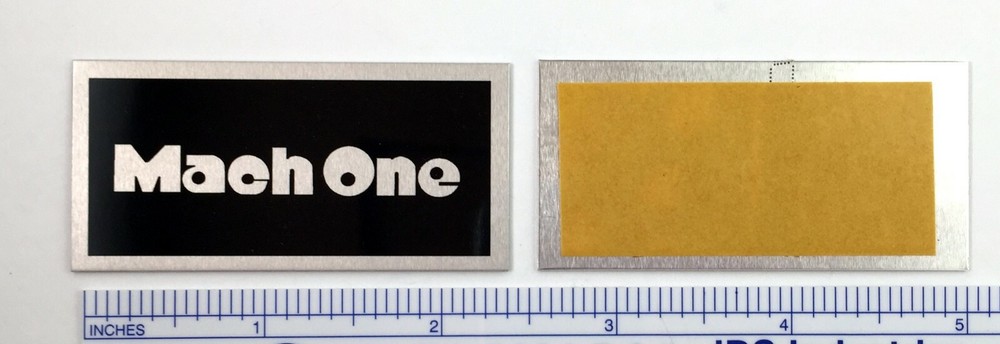 Mach One Speaker badge logo plate Realistic