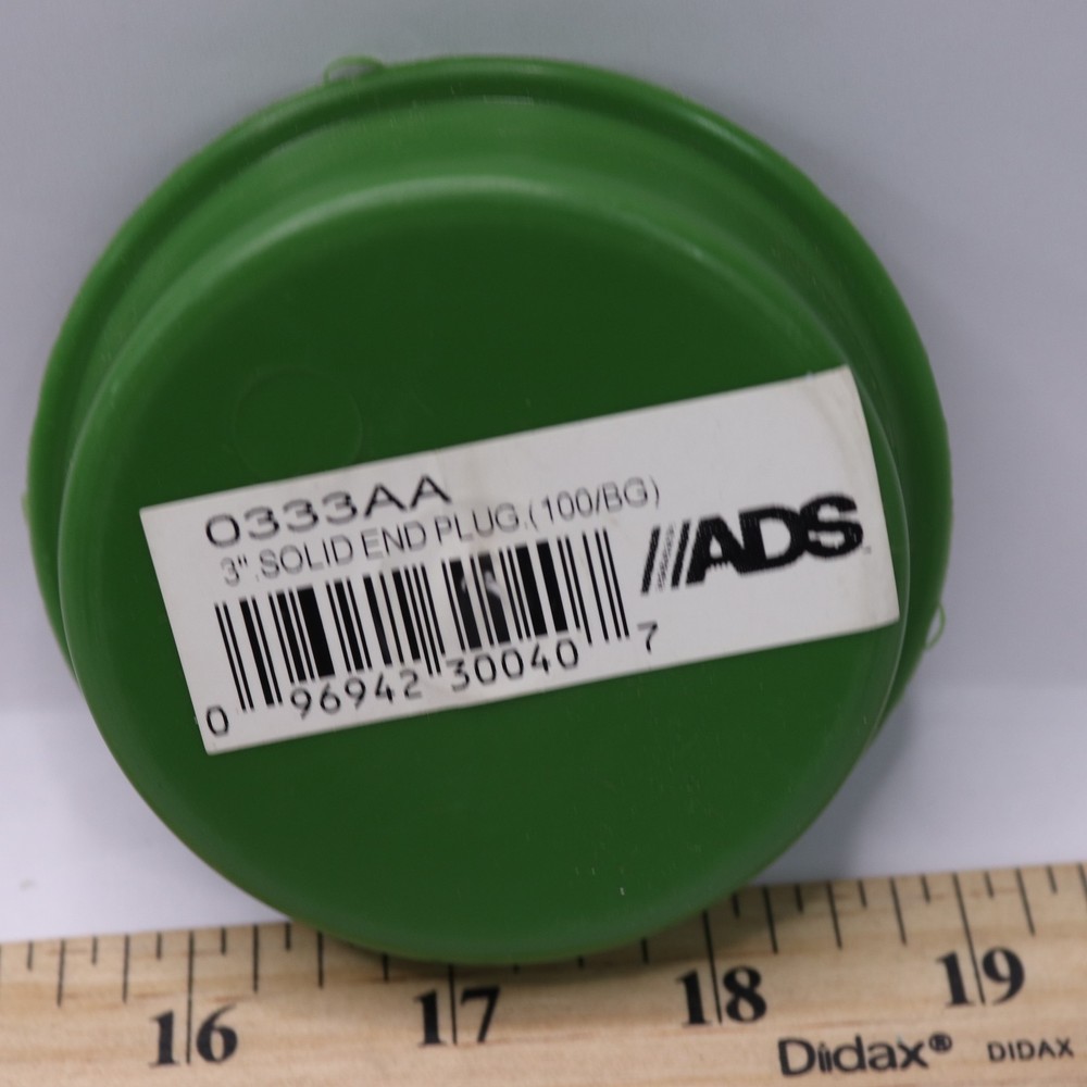 Advanced Drainage Snap End Plug Polyethylene 3" Snap x 3" Dia. 0333AA