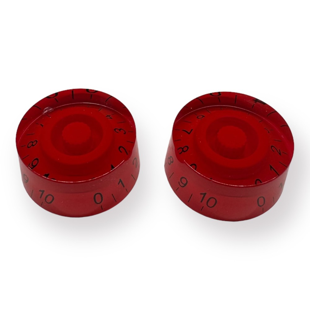 AxLabs Speed Knobs (Set of 2), Red, Black Font