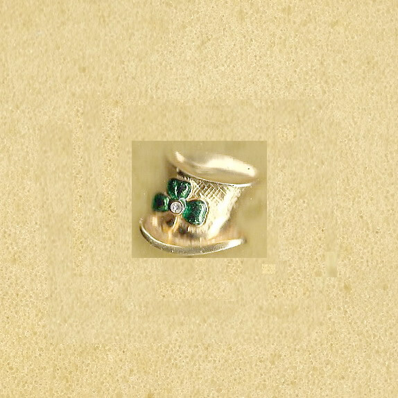 Canada St Patrick's Irish Celebration Leaf Old Lapel Hat Pin