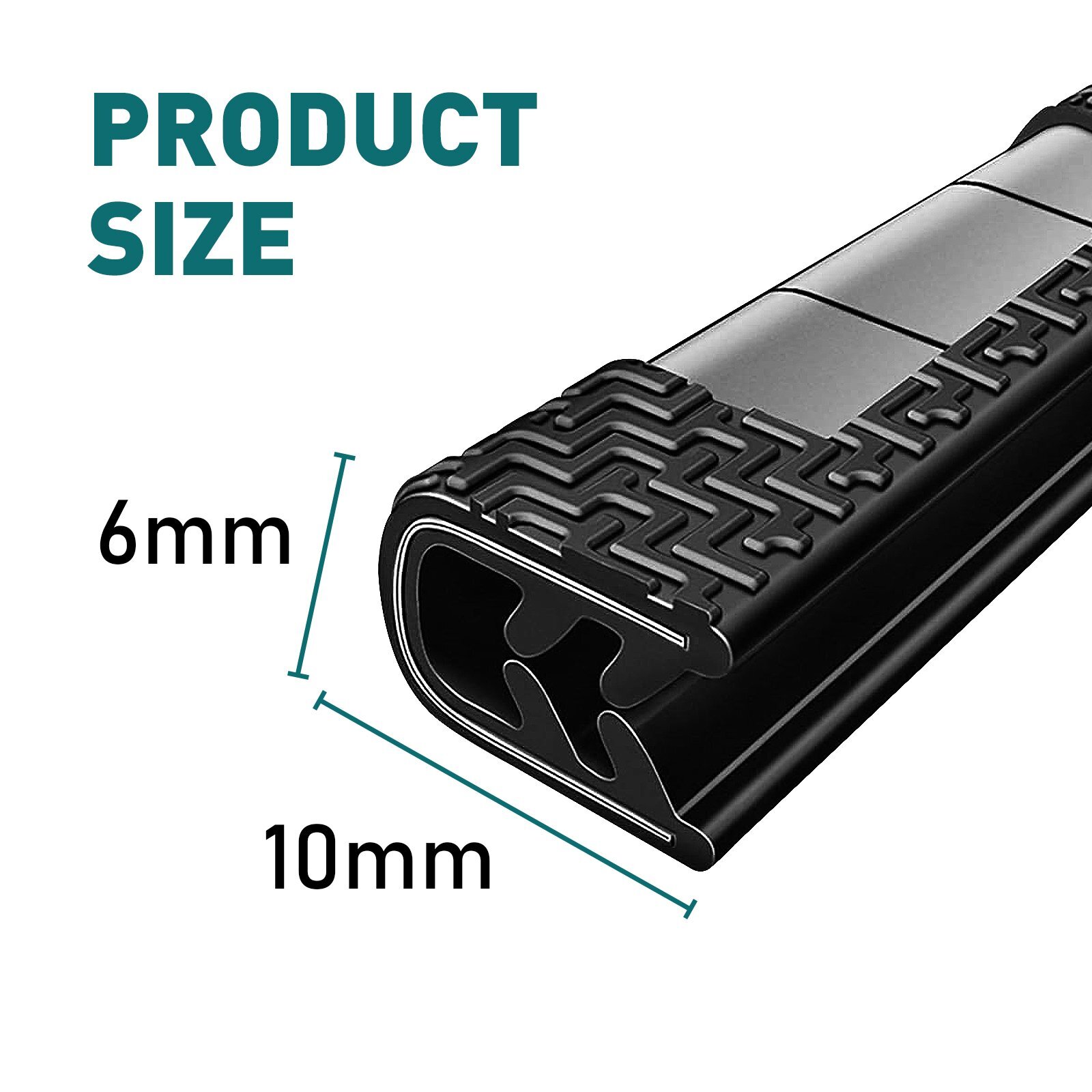 20ft U Shape Car Door Edge Guard Molding Trim Rubber Edge Strip Seal Protector