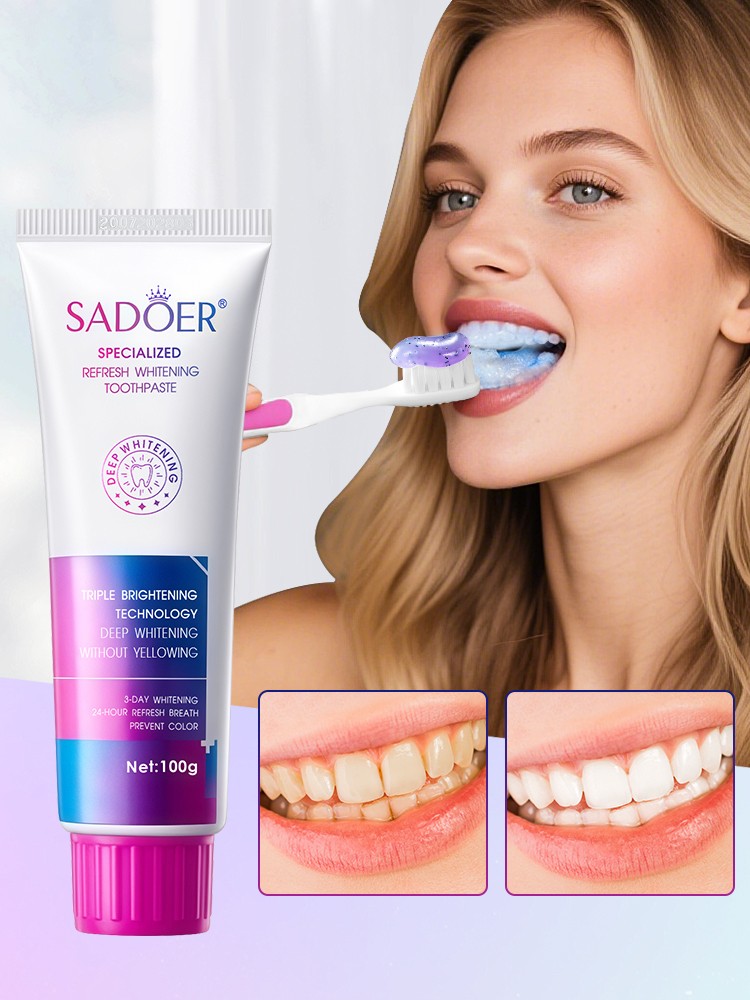 1/2/3pcs Whitening Toothpaste, Tooth Refresh Minty Toothpaste,Teeth Whitening