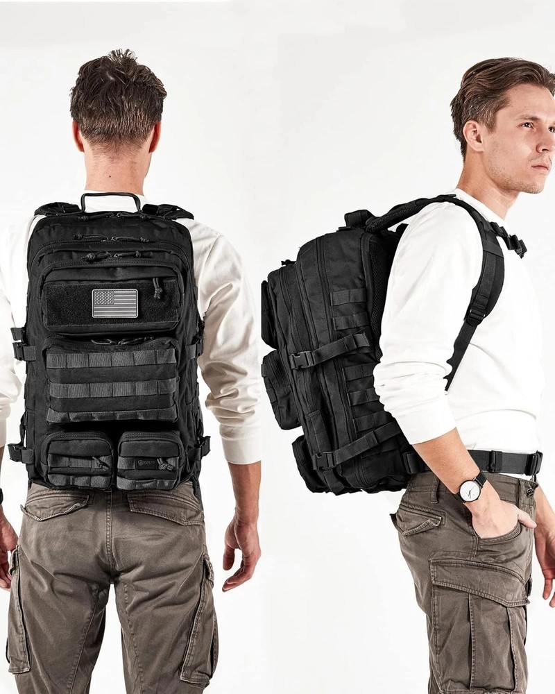 Heavy-Duty 50L Tactical Backpack - Adjustable Straps & Maximum Storage Capacity