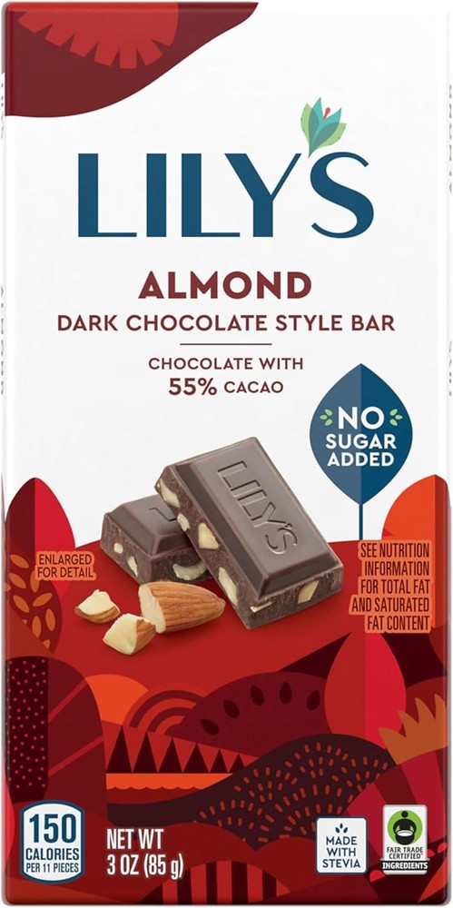 LILY'S Almond Dark Chocolate | 3 ounce
