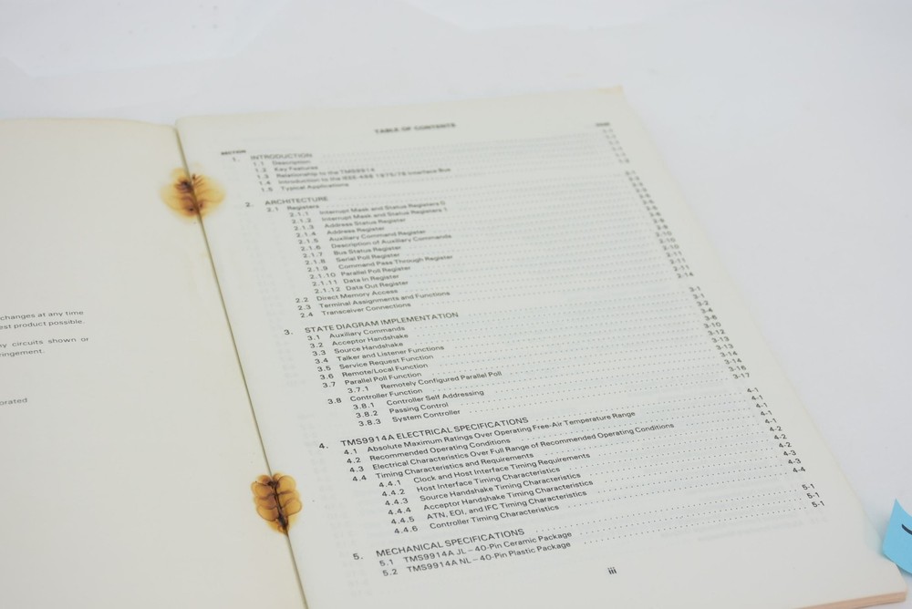 Texas Instruments 9900 TMS9914A GPIB Controller Data Manual