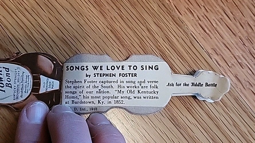 Bards Town Bond Whiskey Songbook