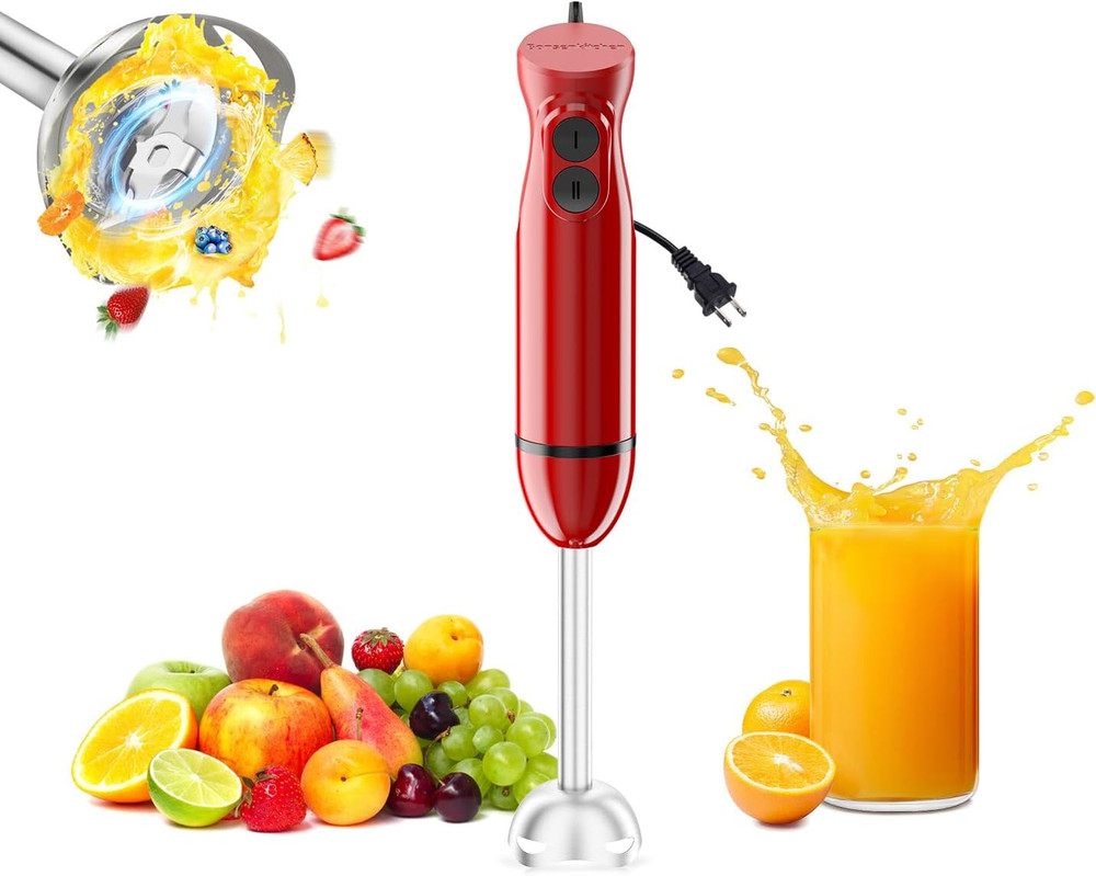 Hand Blender, Immersion Blender with 2 Mixing Speed, Portable Electric