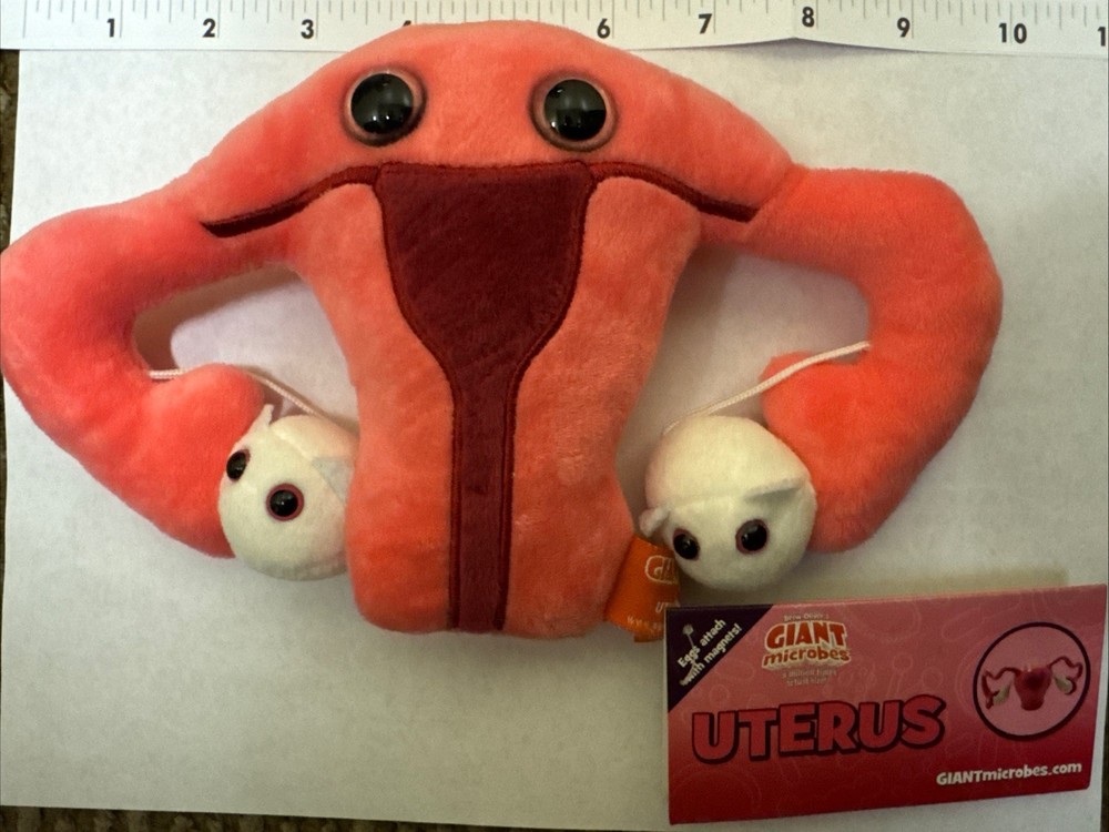Giant Microbes Oversized UTERUS NWT Feminist