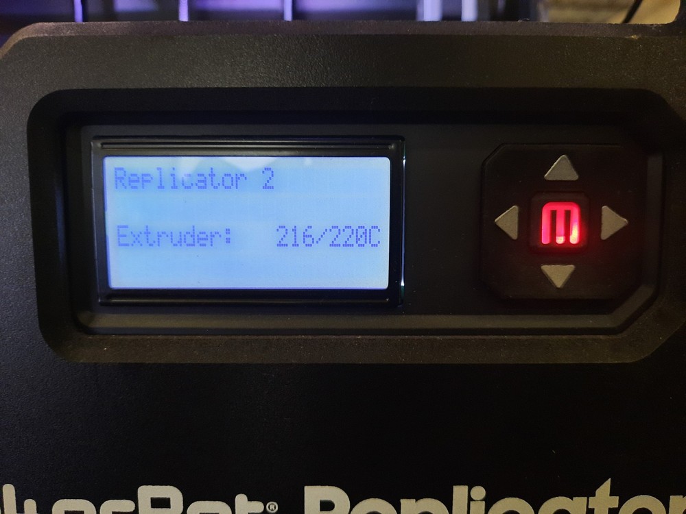 Makerbot Replicator 2 3D Printer W/ AC Adapter No Wall Cord Preheat/Power Tested