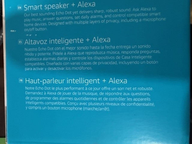 Echo Dot Smart Speaker, alexa - (New/Sealed)