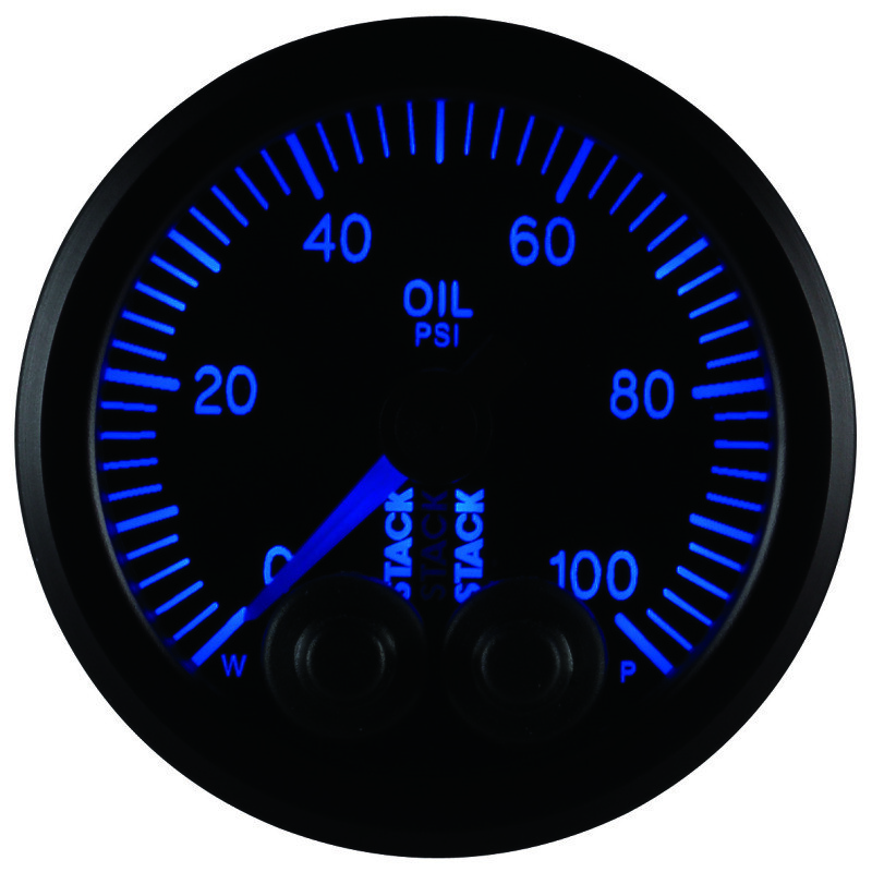 AutoMeter Stack Instruments Pro Control For 52mm 0-100 PSI Oil Pressure Gauge -
