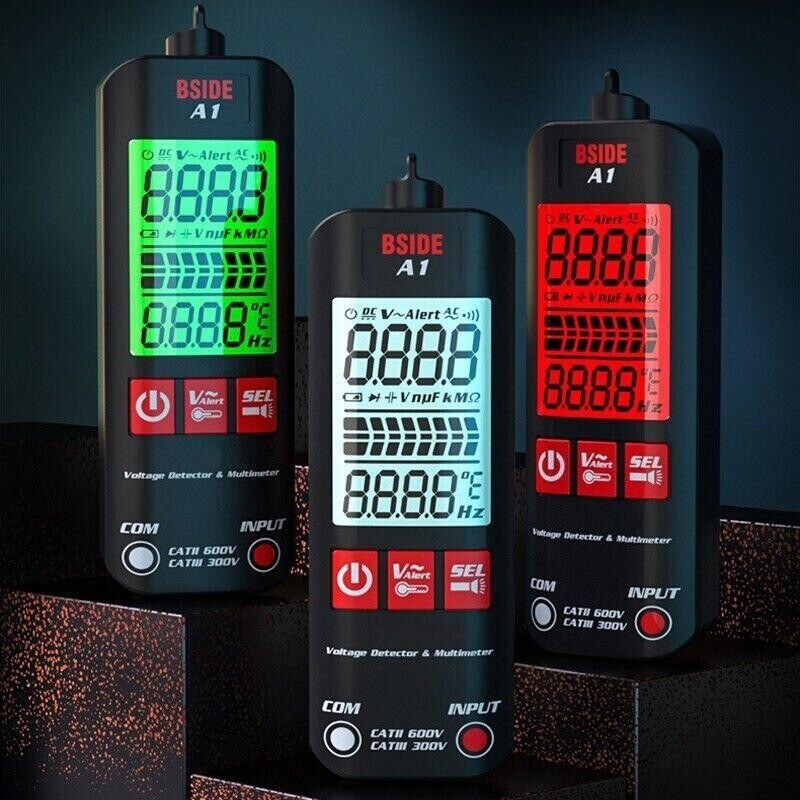 A1 Fully Automatic Digital Multimeter Backlight Voltage Tester Voltmeter DC AC