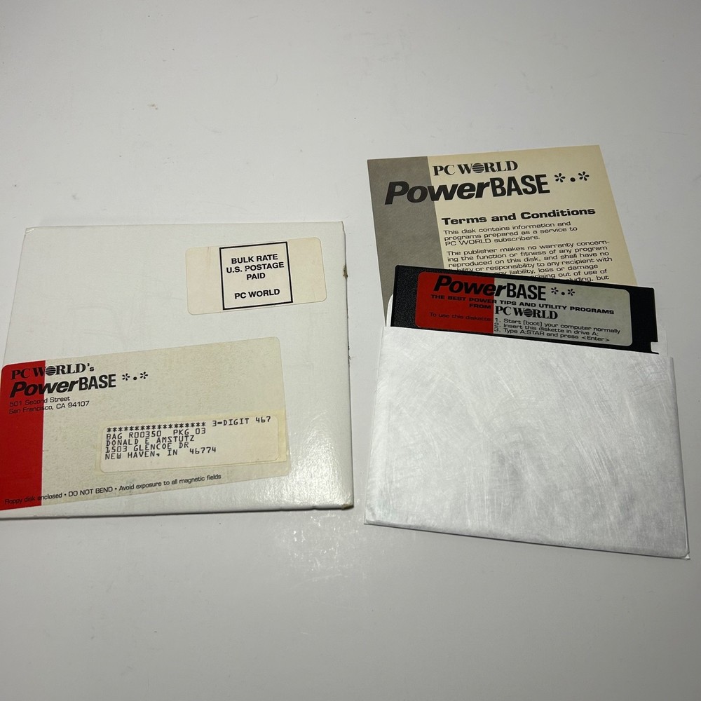 Vintage PC World’s PowerBase 5.25" Floppy Disk Software