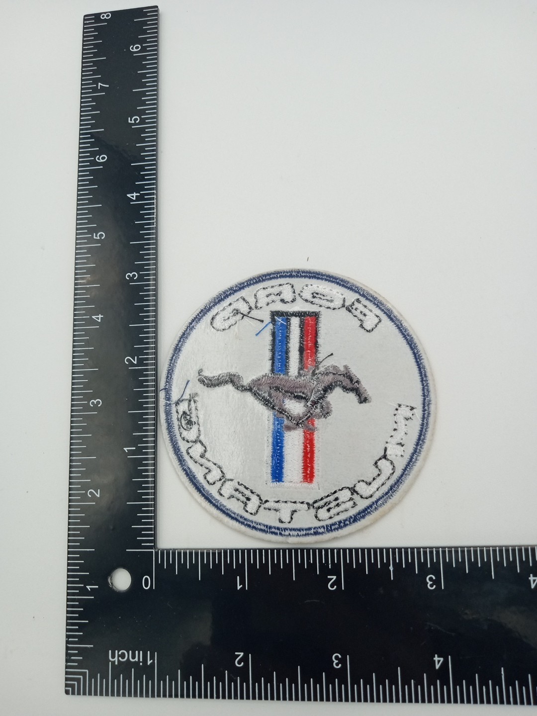 Ford Mustang Embroidered Iron On Patch