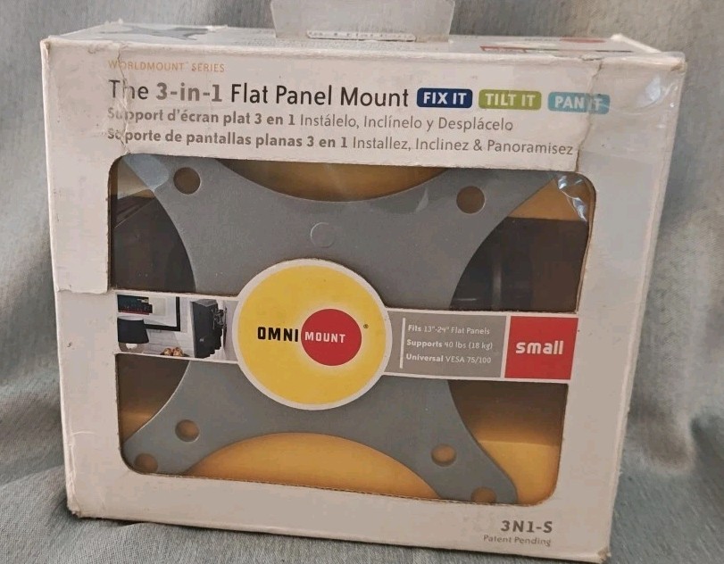 Worldmount Series 3-in-1 Flat Panel Mount For 13"-24" Flat Panels