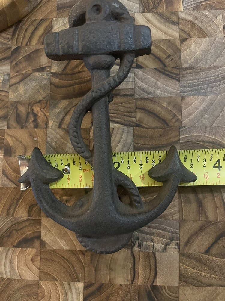 Vintage Solid Cast Iron Anchor Nautical Door Knock