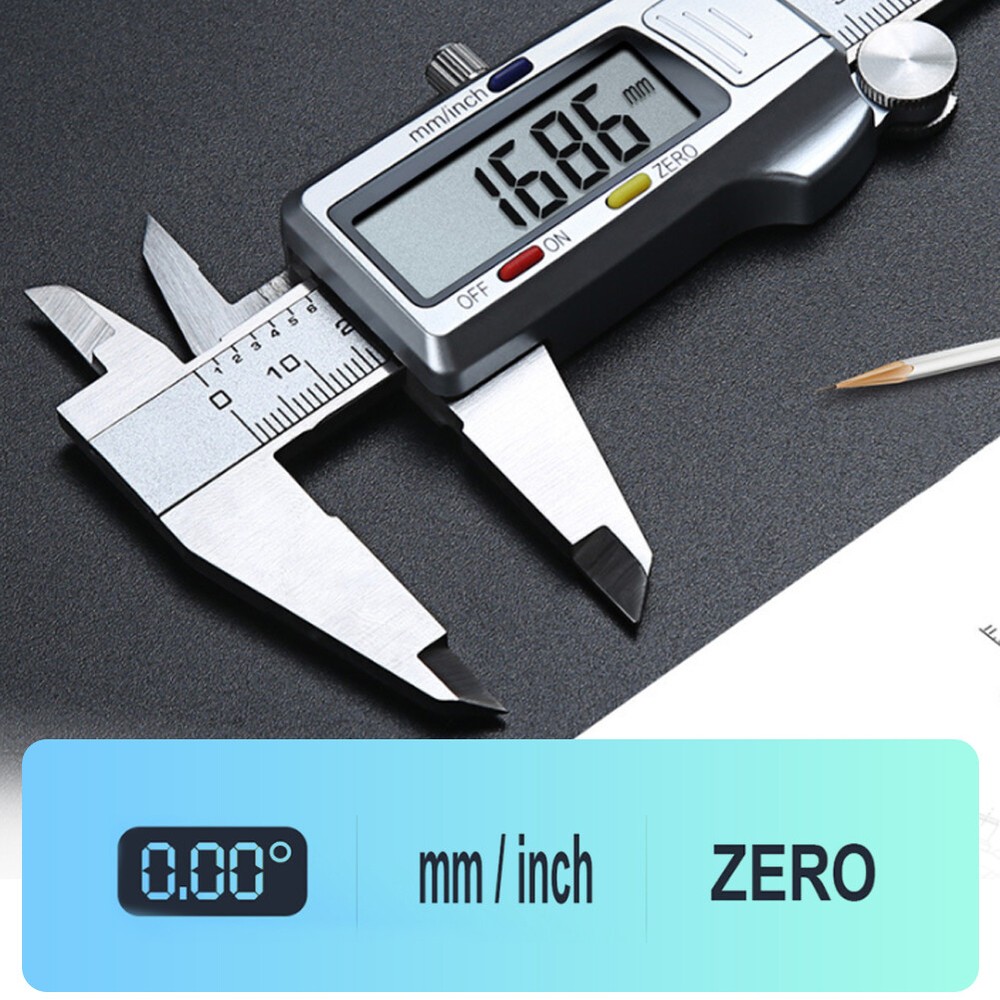 6" 150mm Digital Caliper Micrometer LCD Gauge Vernier Electronic Measuring Tool