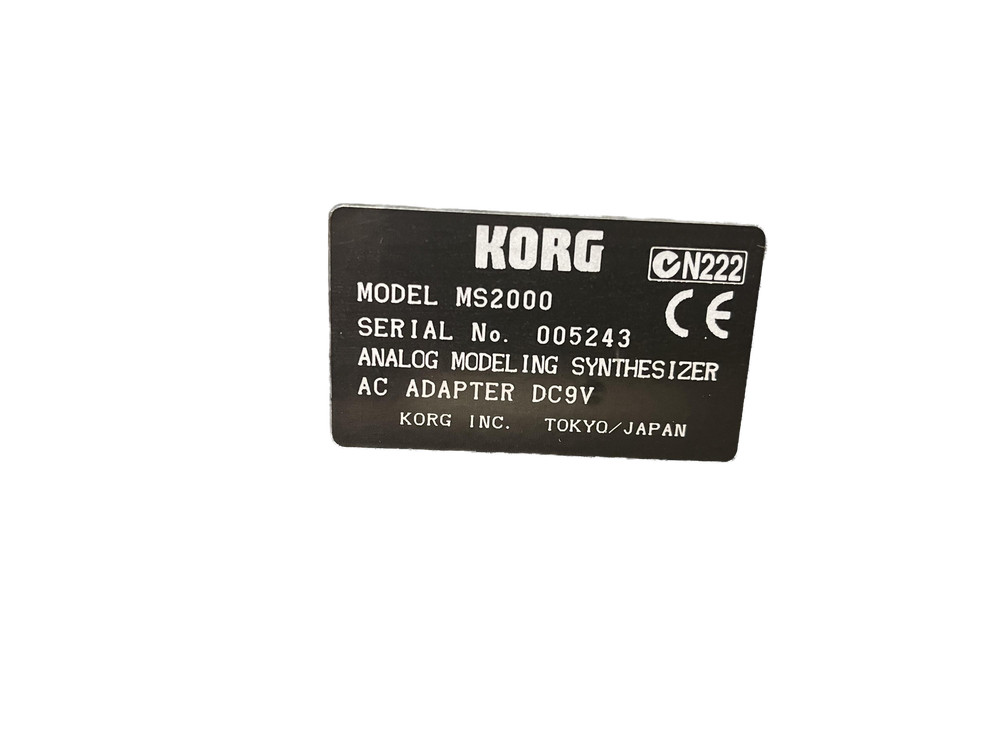 KORG MS2000 Analog Modeling Synthesizer 44-Key Vocoder Synth w/Manual AC Adapter