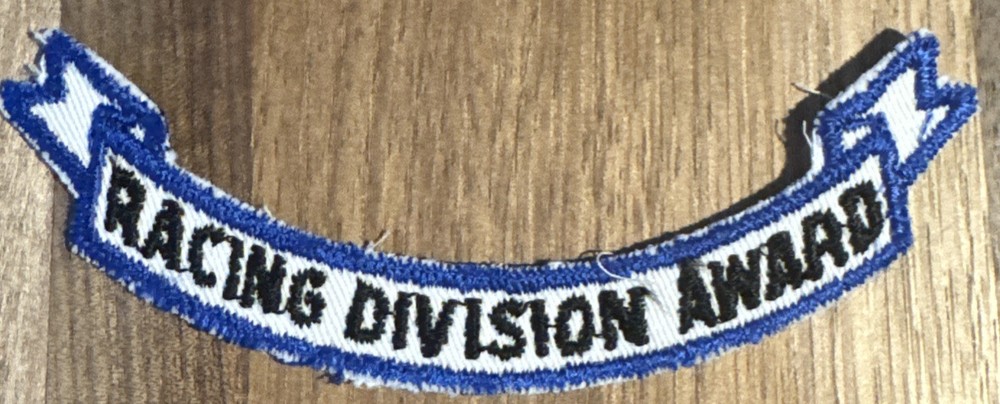 Vintage Auto Racing Patch, Racing Division Award