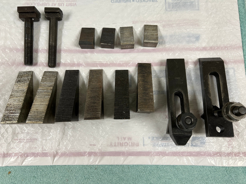 Mill Serrated Triangle Step Blocks & Hold Downs w/ T-Bolts Mill or Drill Tools