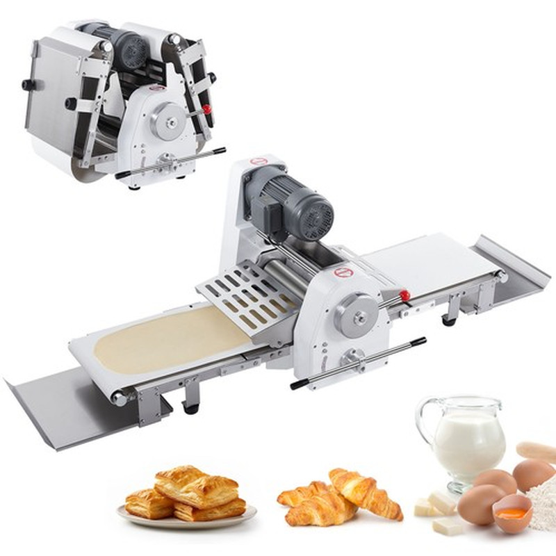 Commercial Electric Dough Sheeter Machine 15.7" Dough Roller Pastry Press