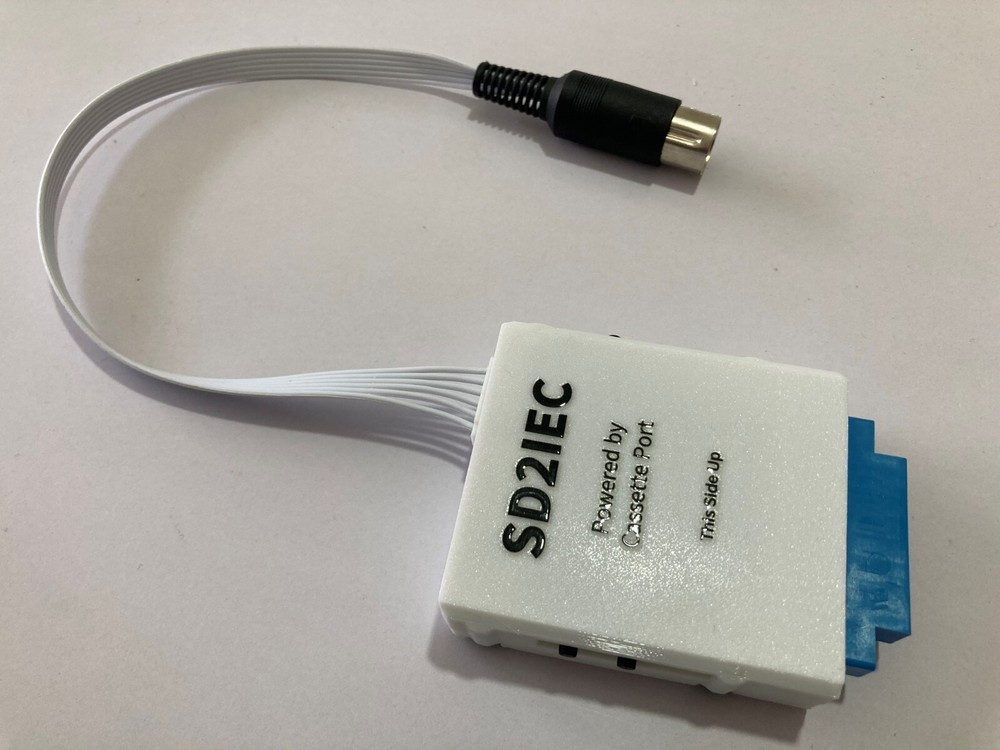 Commodore 64 MicroSD Card Reader (SD2IEC) Powered by Cassette Port C64